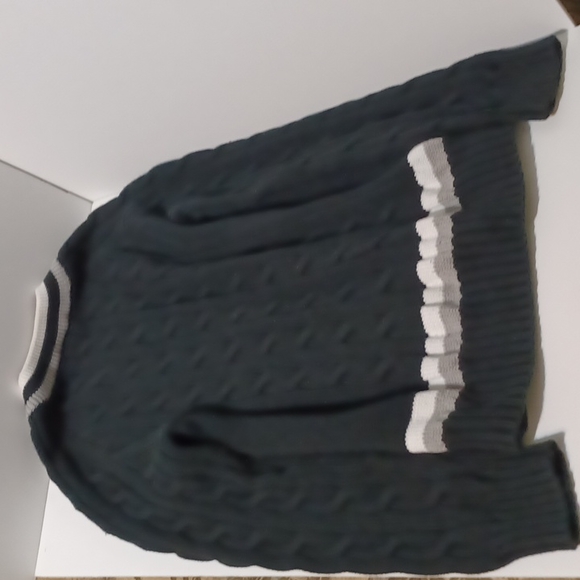 VINTAGE MEN'S SUPREME LACOSTE LIVE BLACK V-NECK SWEATER OLD SCHOOL WARM N COZY! - Picture 10 of 11